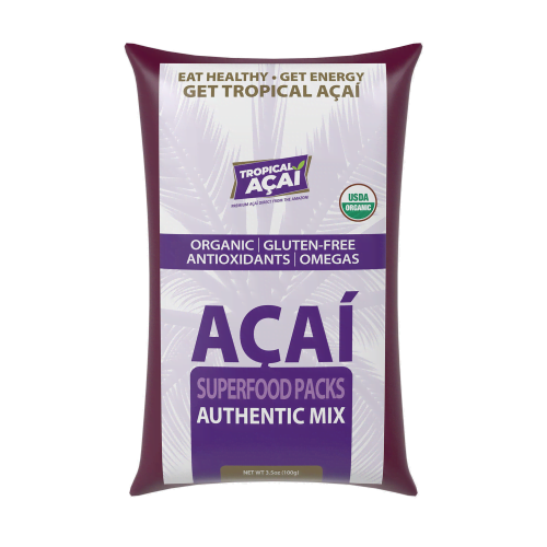 Tropical Acai Sweetened Acai Blender Pack 3.5 oz. - 60/Case