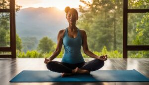 Morning meditation and yoga