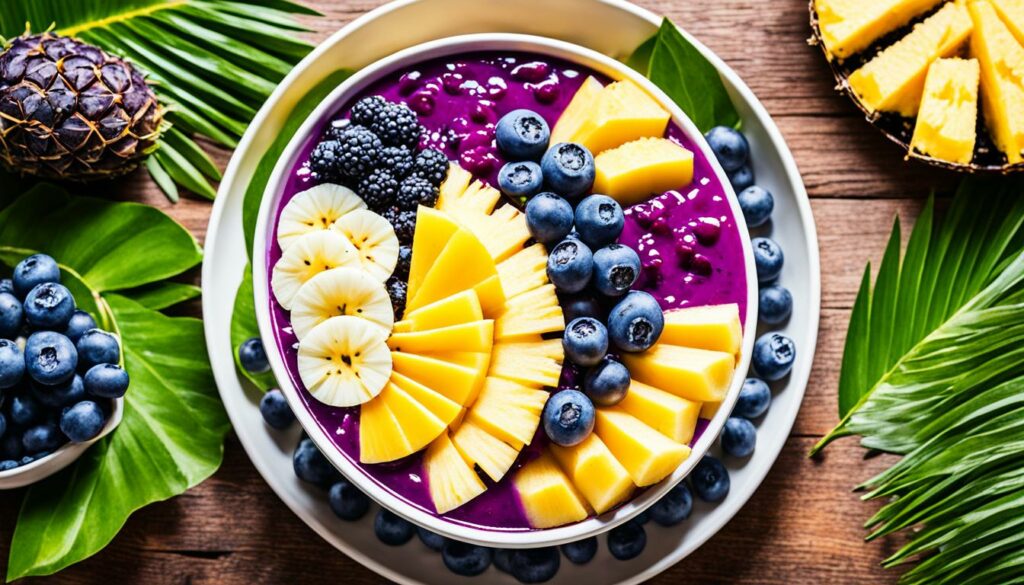 Pineapple Blueberry Acai Bowl Recipe