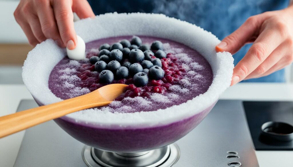 how to thaw frozen acai bowls