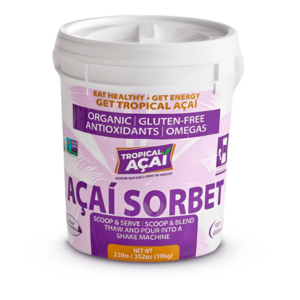 Organic acai sorbet